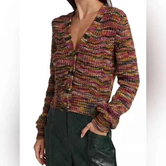 Veronica Beard Sweaters - Veronica Beard Dolra Merino Wool Blend Knit Cardigan Sweater Size Large